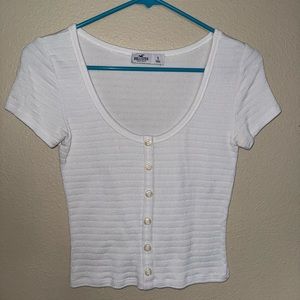 White Hollister top